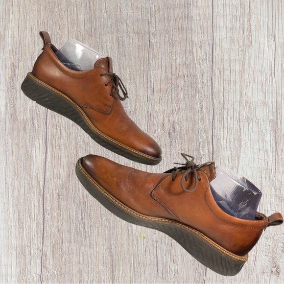 ECCO Men\'s Brown Leather St.1 Hybrid  Derby Shoes EU 41/US 7